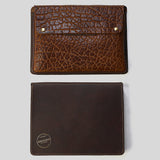Shrunken Bison & Horween Hard Case | Coronado Leather