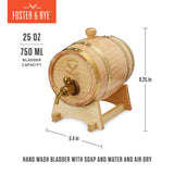 Whiskey Barrel Drink Dispenser | Foster & Rye