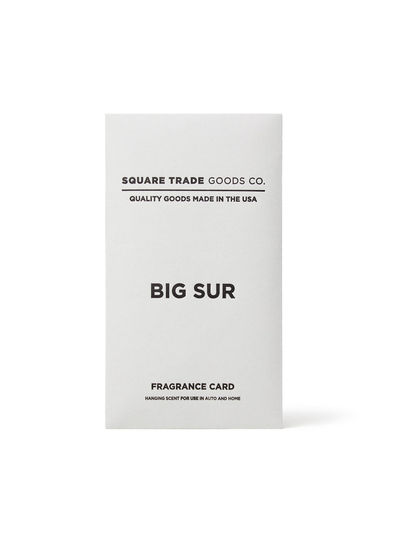 Big Sur Fragrance Card | Square Trade Goods Co.