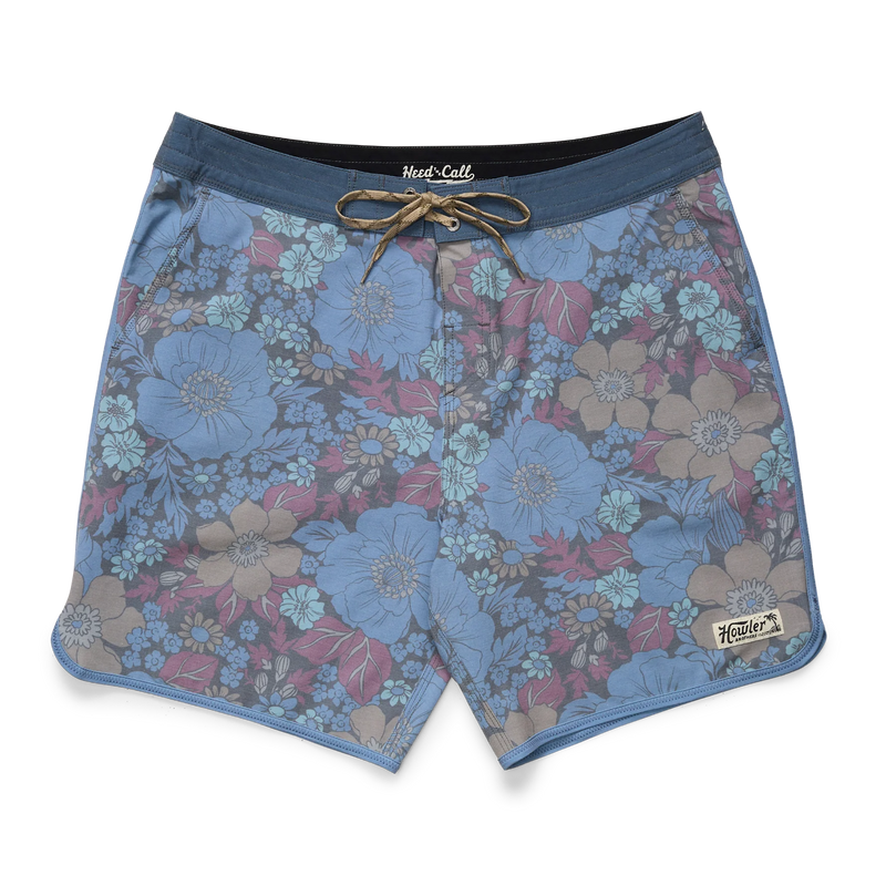 Bruja Boardshorts 18.5" | Flower Power: Blues | Howler Bros