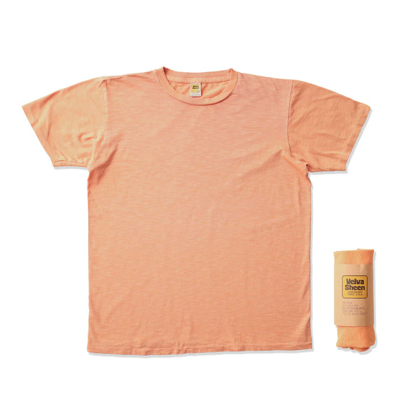 Rolled Tee | Apricot | Velva Sheen