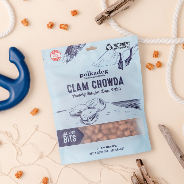 Clam Chowda Bits | Dog & Cat Treats | Polkadog