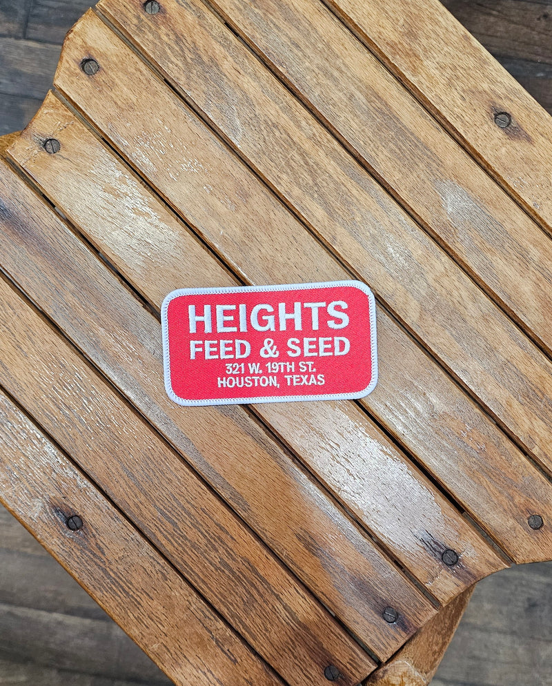 Patch | Heights Feed & Seed | White & Red | Manready Mercantile