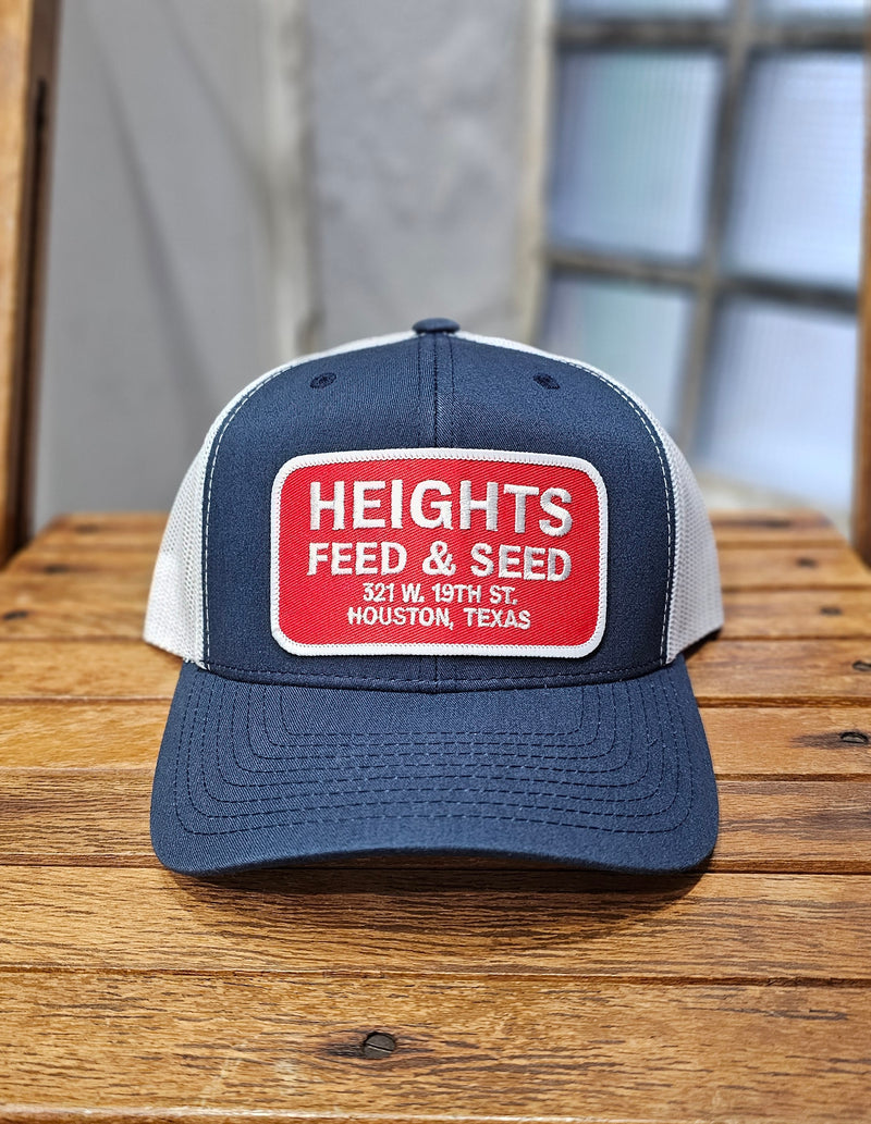 112 Richardson Hat | Heights Feed & Seed | White and Red | Manready Mercantile