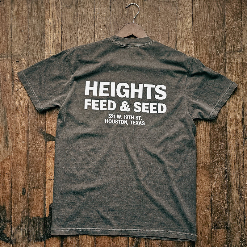 Graphic Pocket Tee | Heights Feed & Seed | Pepper | Manready Mercantile
