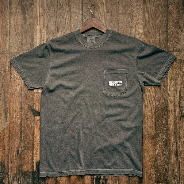 Graphic Pocket Tee | Heights Feed & Seed | Pepper | Manready Mercantile