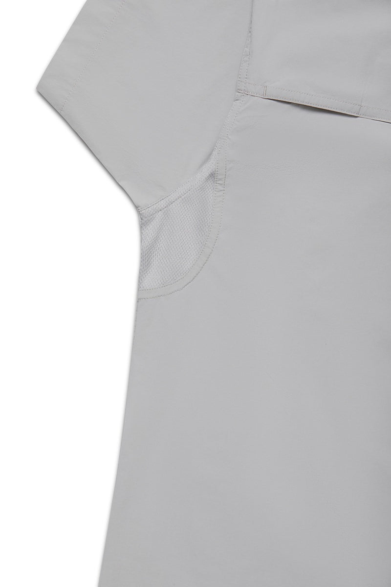 Active+ Field Short Sleeve Shirt | Stone Grey | Ball and Buck