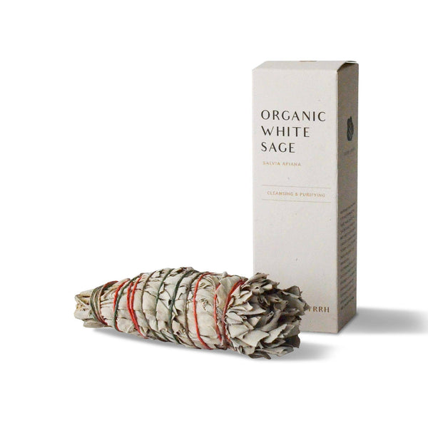 Organic White Sage Smudging Stick | Medium | Cedar and Myrrh