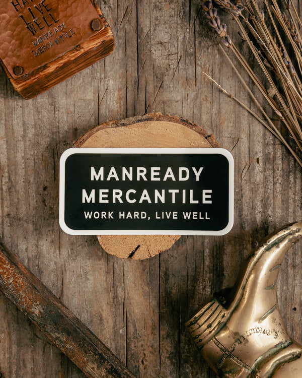 Sticker | Manready Mercantile | Black + White | Manready Mercantile