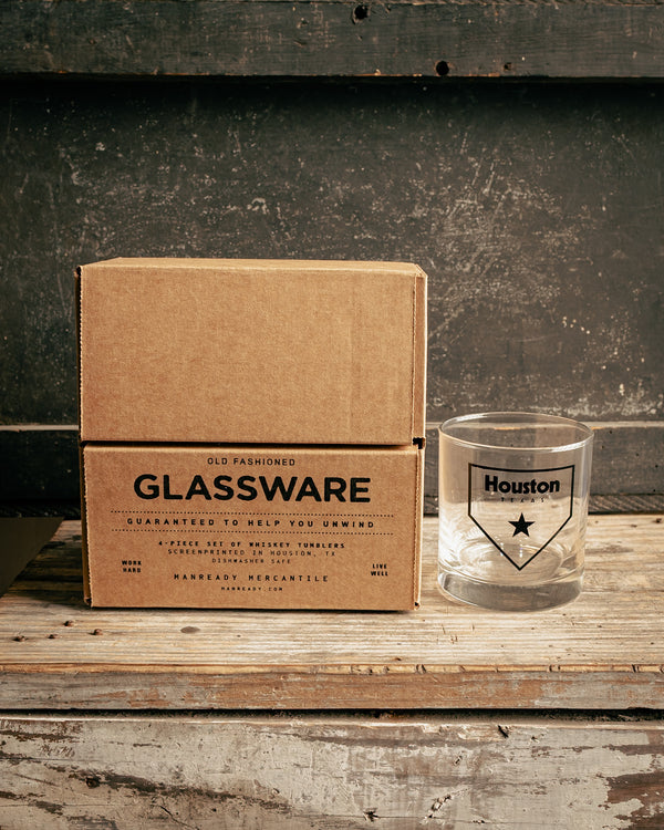 Old Fashioned Glassware | Houston Home Plate | Manready Mercantile