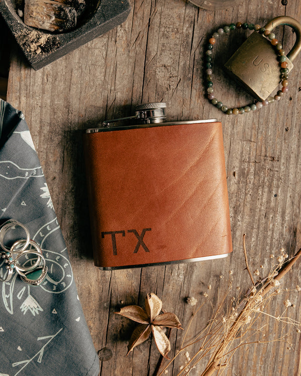 Flask | TX Logo | Tactile Craftworks