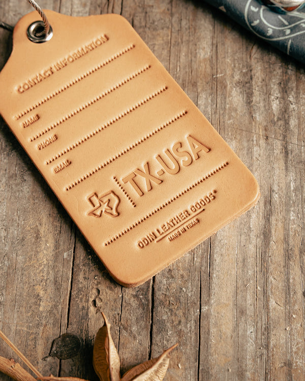 Luggage Tag | TX | Odin Leather Goods