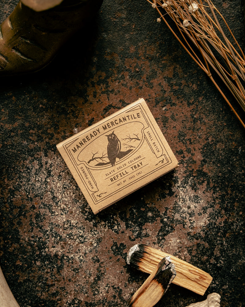 SLATE | Solid Cologne Refill | Manready Mercantile