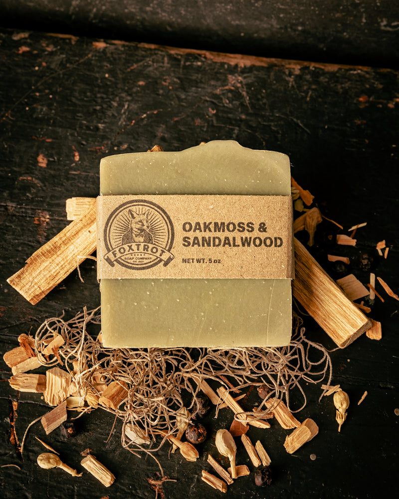 Bar Soap | Oakmoss & Sandalwood | Foxtrot Soap Company