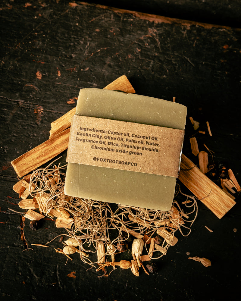 Bar Soap | Oakmoss & Sandalwood | Foxtrot Soap Company