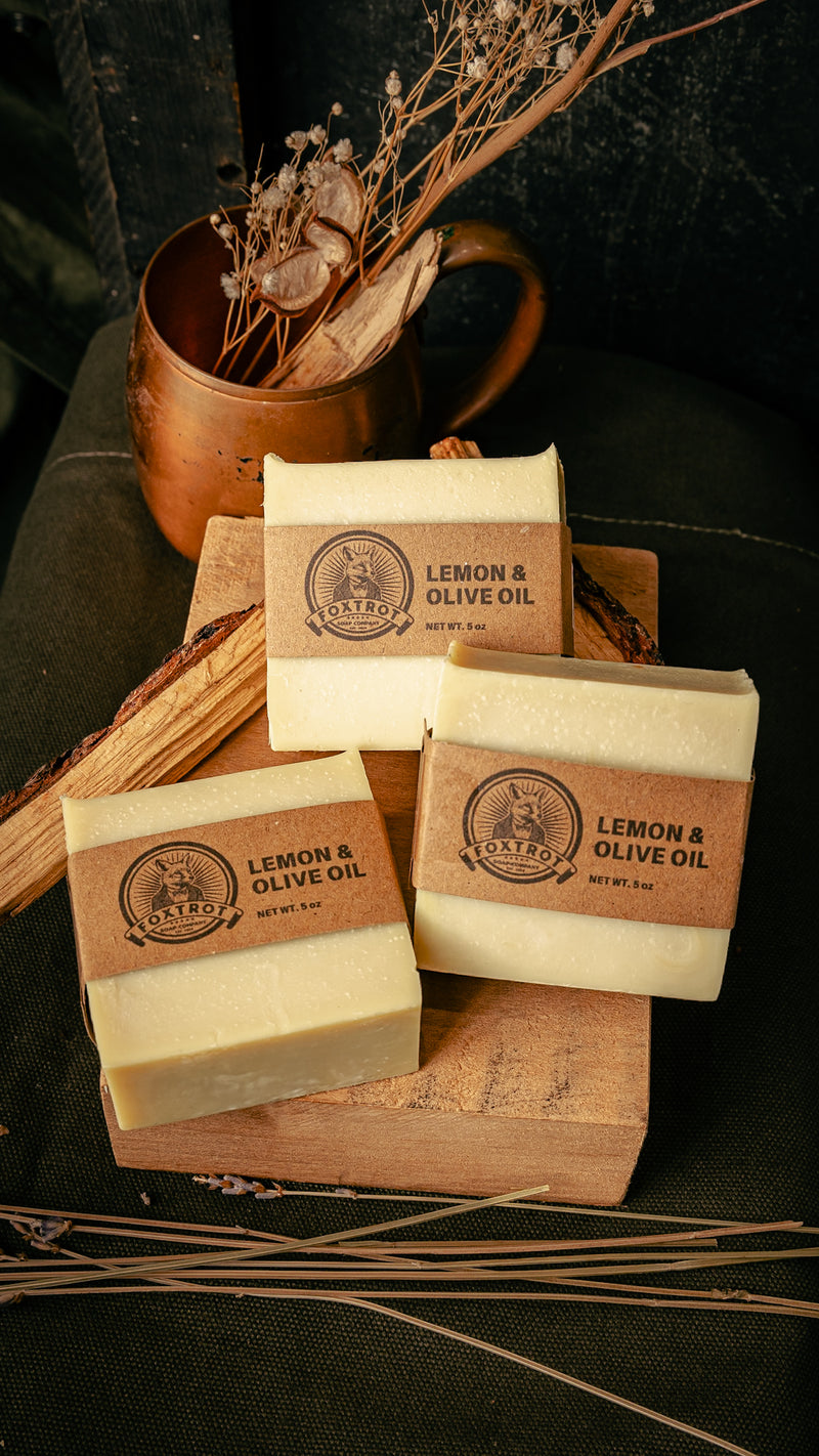 Bar Soap | Lemon & Olive Oil | Foxtrot Soap Company