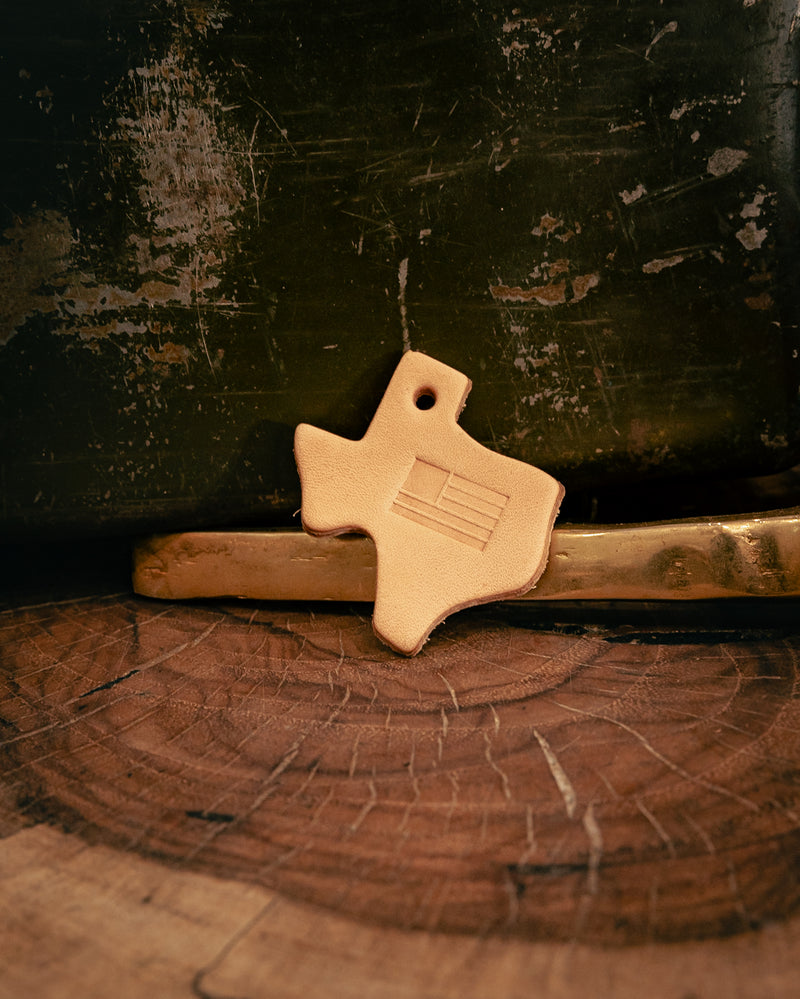 Leather Texas Key Tag | Flag | Manready Mercantile