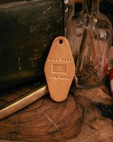 Leather Motel Key Tag | Work Hard Live Well | Manready Mercantile