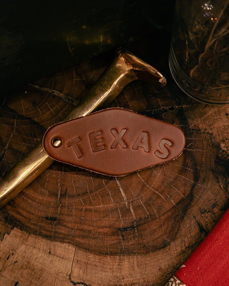 Leather Motel Key Tag | Texas | Manready Mercantile