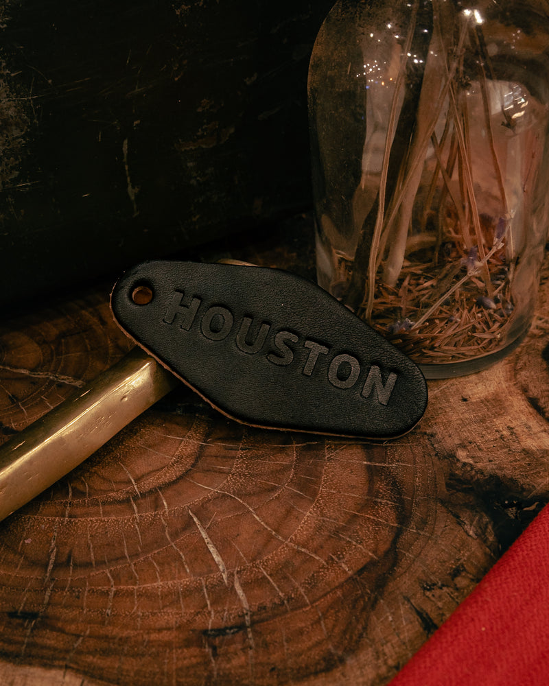 Leather Motel Key Tag | Houston | Manready Mercantile