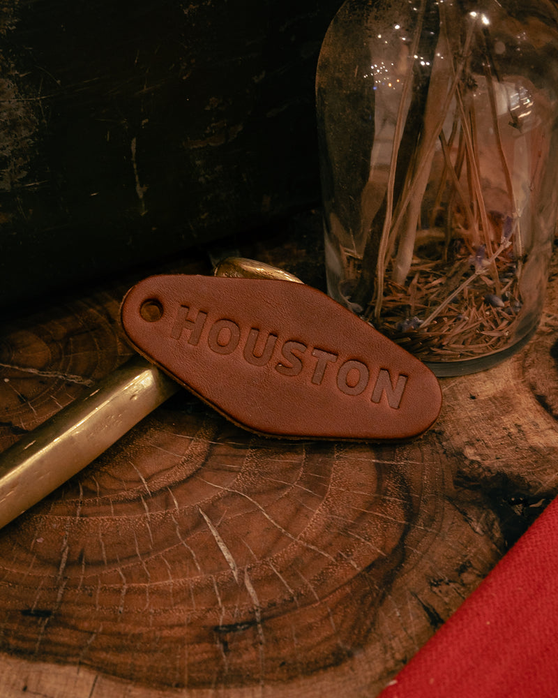 Leather Motel Key Tag | Houston | Manready Mercantile