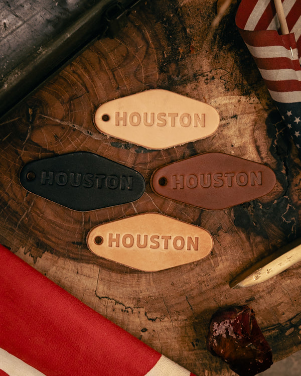 Leather Motel Key Tag | Houston | Manready Mercantile