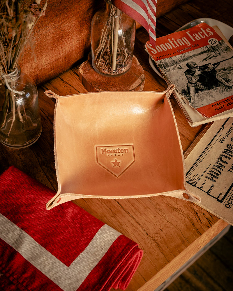 Leather Valet Tray | Houston Home Plate | Manready Mercantile