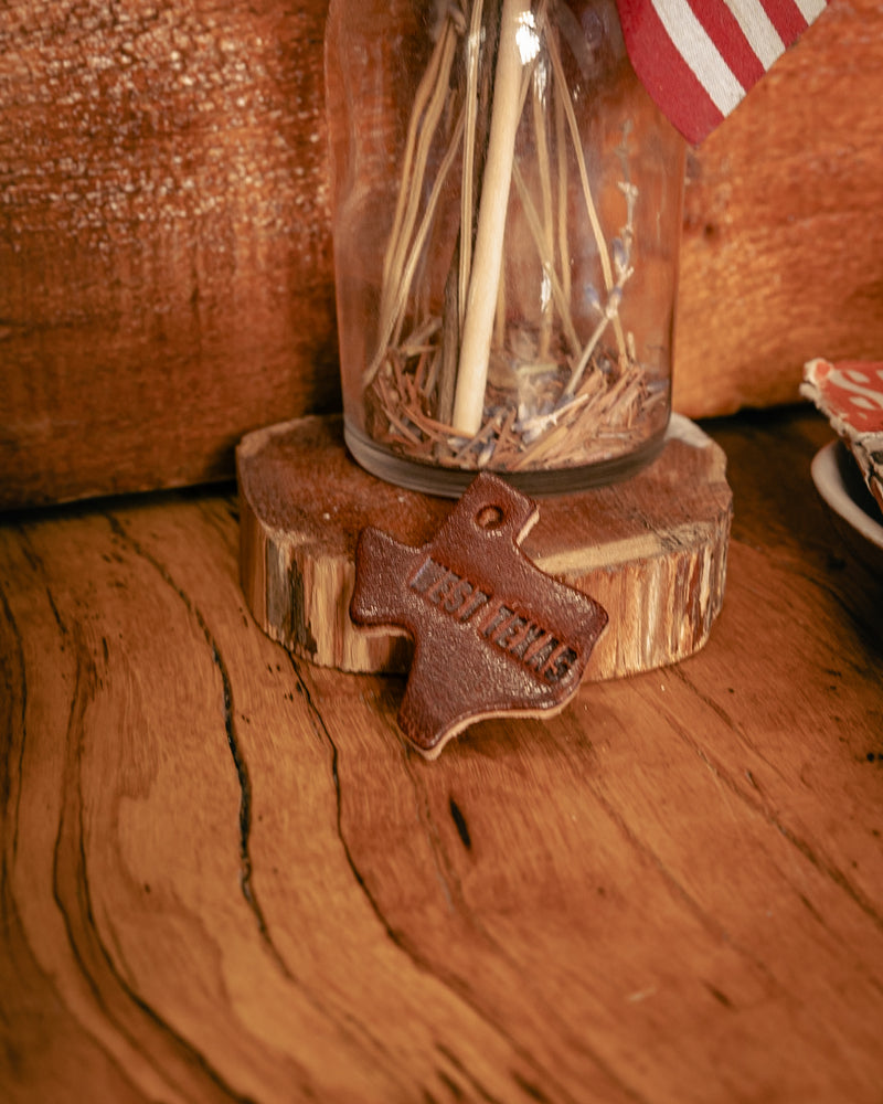 Leather Texas Key Tag | West Texas | Manready Mercantile