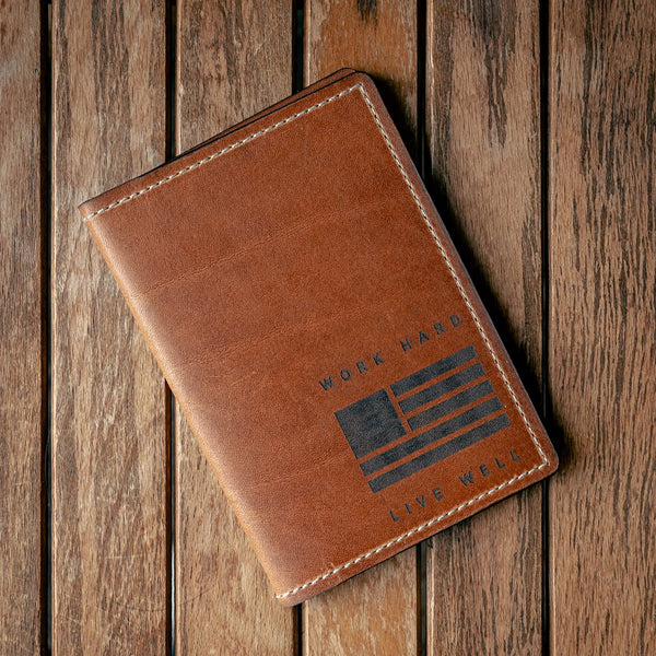 Passport Wallet | Work Hard Live Well | Tactile Craftworks