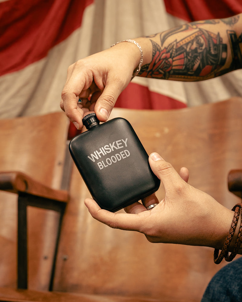 Whiskey Blooded Flask | Manready Mercantile