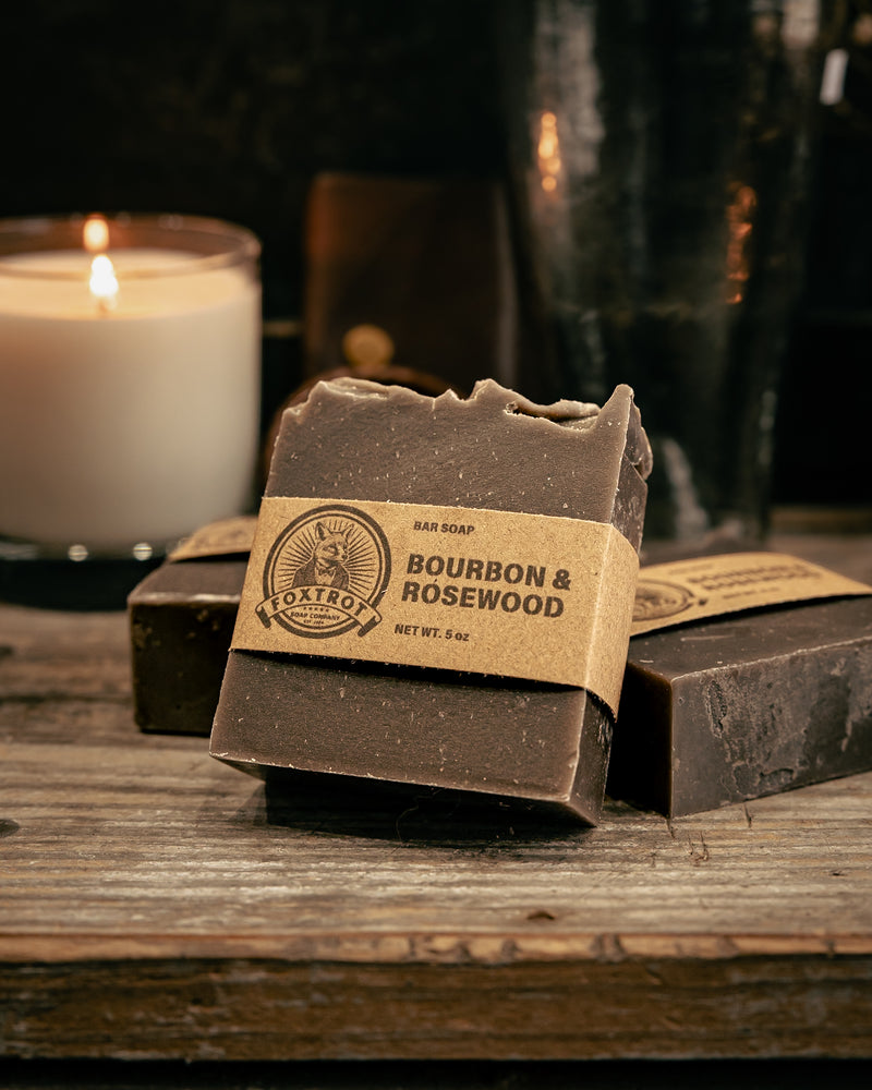 Bar Soap | Bourbon & Rosewood | Foxtrot Soap Company