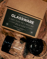 The Gentleman's Glassware | Black Wax Dipped Whiskey Glasses | Manready Mercantile