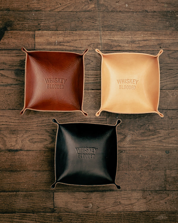 Leather Valet Tray | Whiskey Blooded | Manready Mercantile