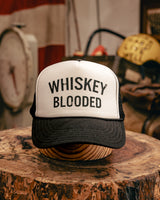 Poolside Trucker Hat | Whiskey Blooded | Black & White | Manready Mercantile