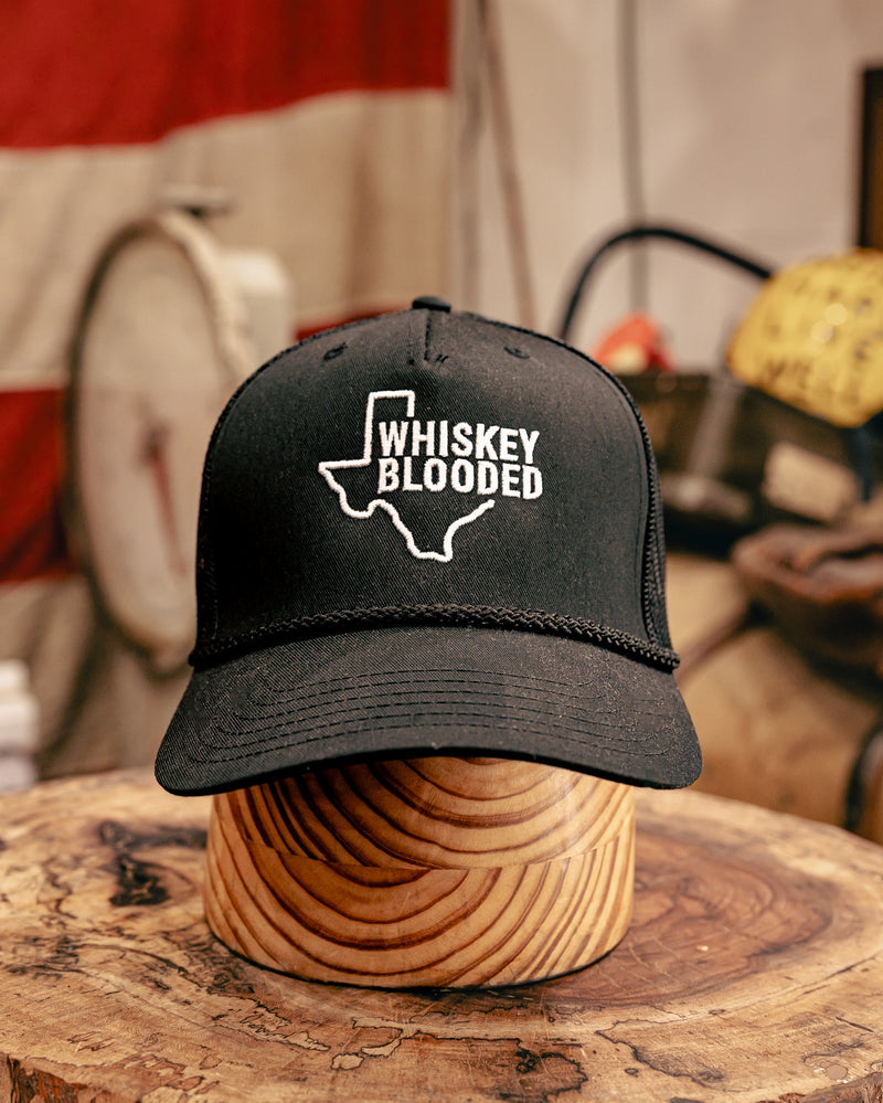 Embroidered Trucker Hat  | Texas Whiskey Blooded | Manready Mercantile