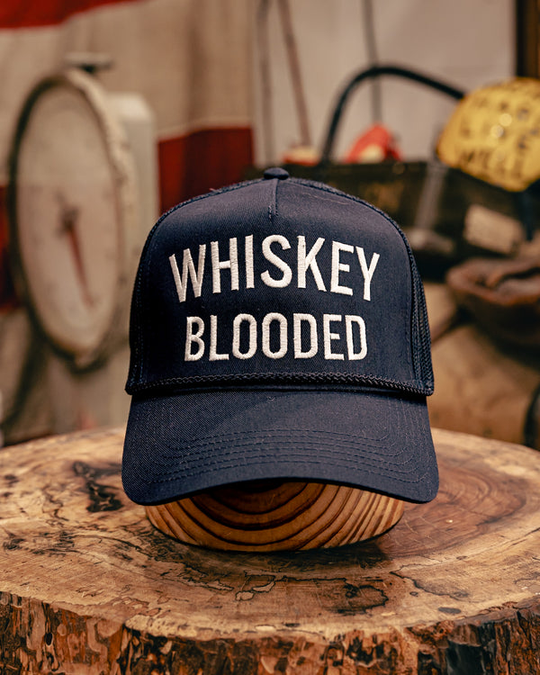 Embroidered Trucker Hat  | Whiskey Blooded | Manready Mercantile