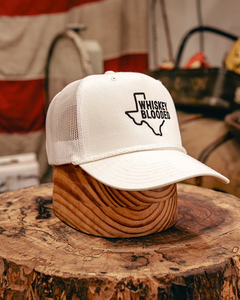 Embroidered Trucker Hat  | Texas Whiskey Blooded | Manready Mercantile