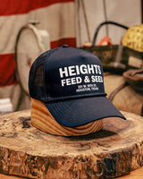 Printed Trucker Hat  | Heights Feed & Seed | Manready Mercantile