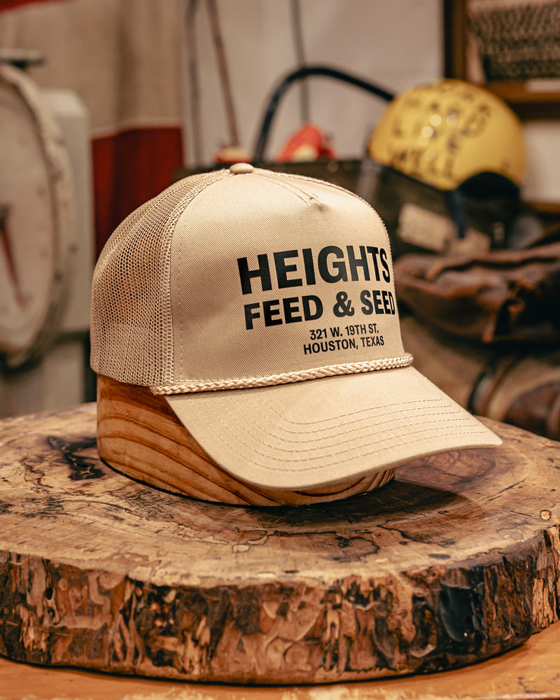 Printed Trucker Hat  | Heights Feed & Seed | Manready Mercantile