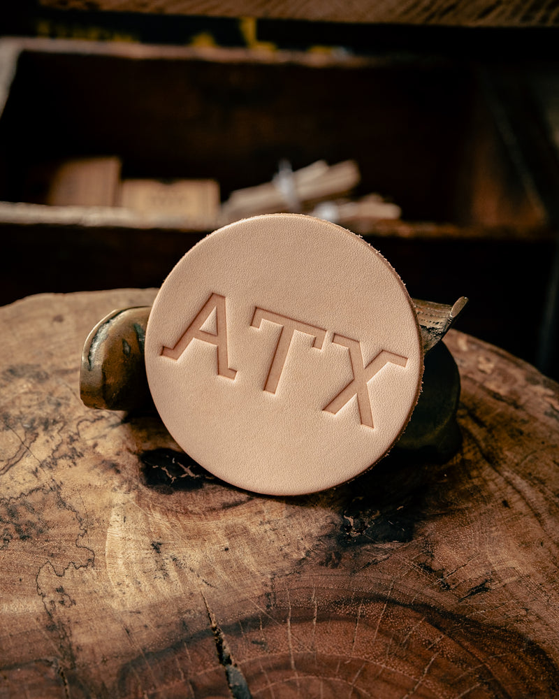 Leather Coaster | ATX | Manready Mercantile