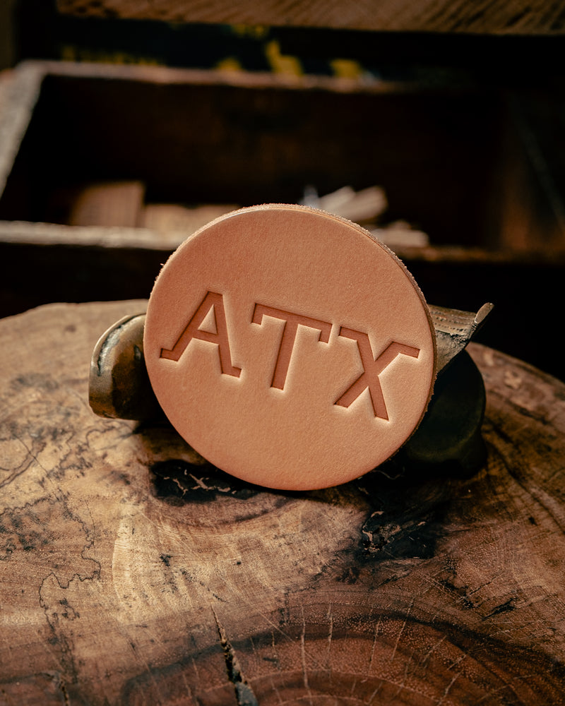 Leather Coaster | ATX | Manready Mercantile