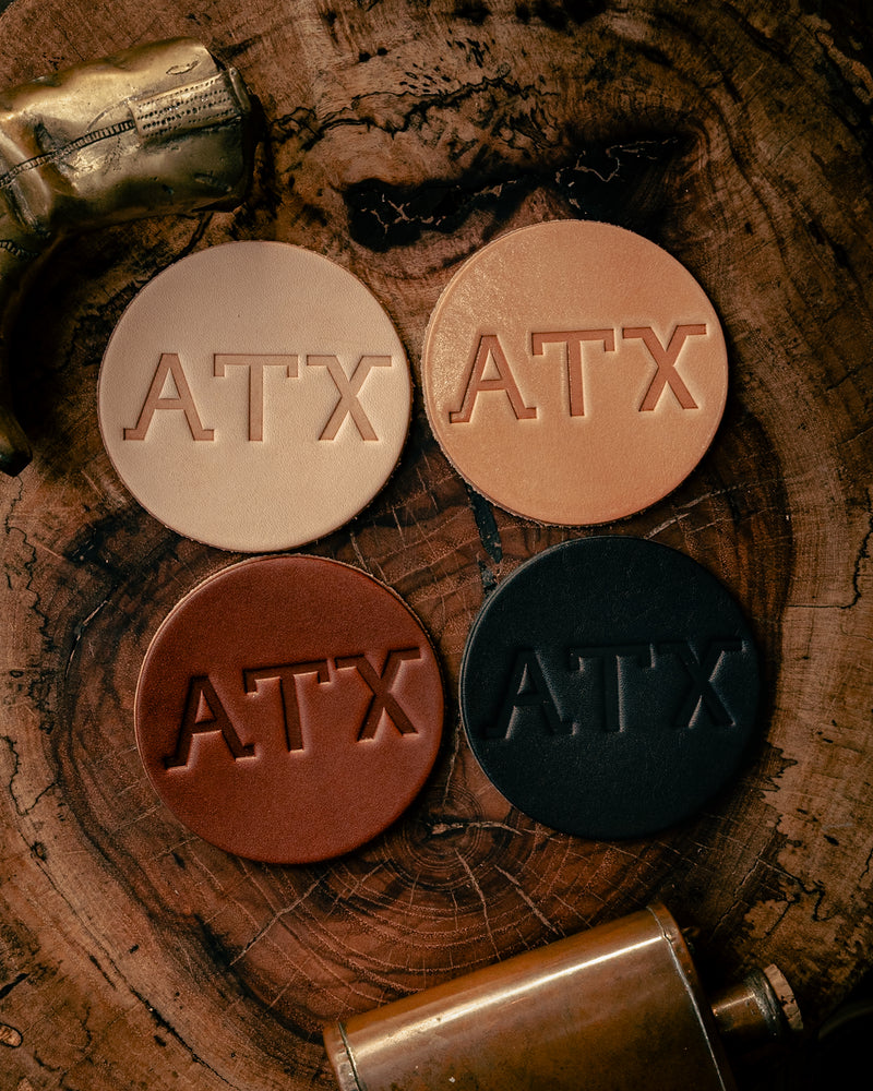 Leather Coaster | ATX | Manready Mercantile