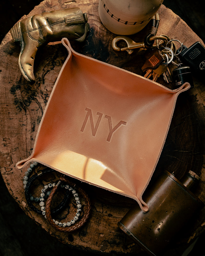 Leather Valet Tray | NY | Manready Mercantile