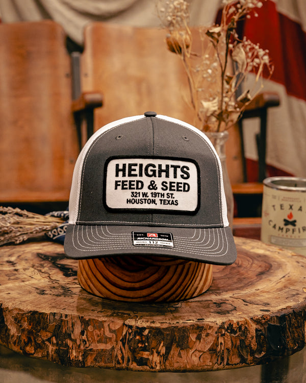 112 Richardson Hat | Heights Feed & Seed | Black and White | Manready Mercantile