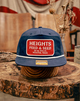 256 Richardson Hat | Heights Feed & Seed | White and Red | Manready Mercantile