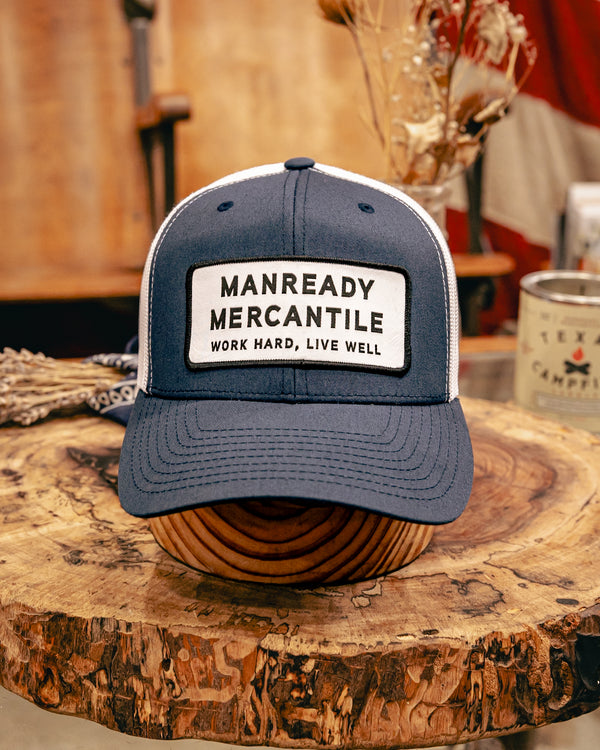 112 Richardson Hat | White & Black Logo | Manready Mercantile