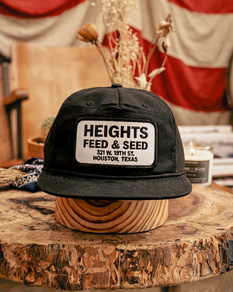 256 Richardson Hat | Heights Feed & Seed | Black and White | Manready Mercantile