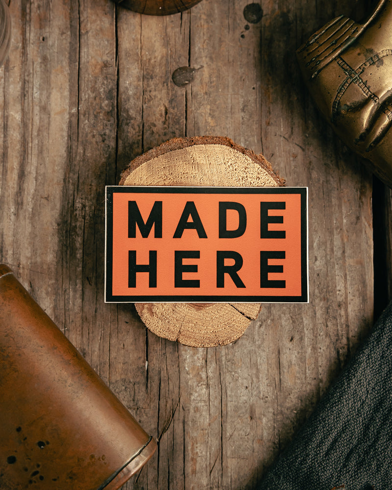 Sticker | Made Here | Orange | Manready Mercantile