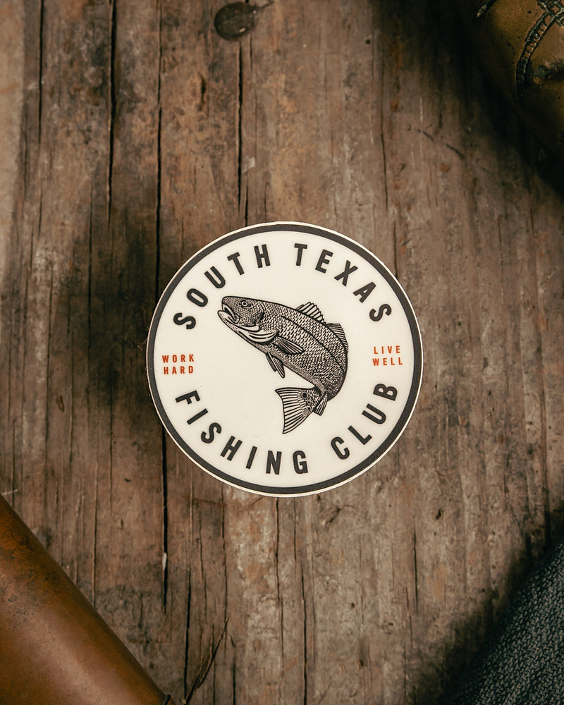 Sticker | South Texas Fishing Club | White | Manready Mercantile