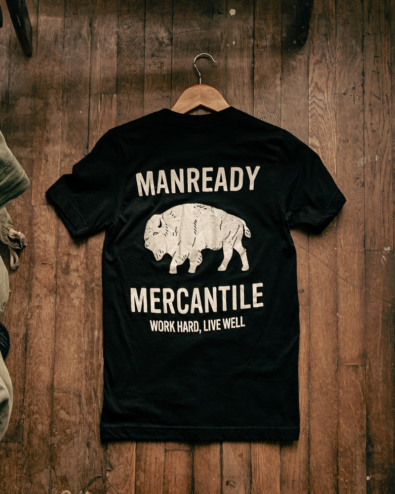 Graphic Tee | Big Bison | Black | Royal Apparel x Manready Mercantile